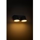 Aplica LED de perete cu senzor 20W dubla Zeta SCHRACK antracit lumina calda