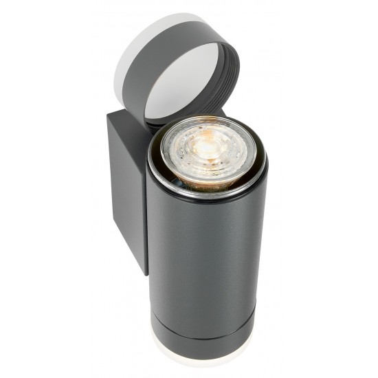 Lampa de perete GU10 Vida iluminare sus/jos antracit IP54