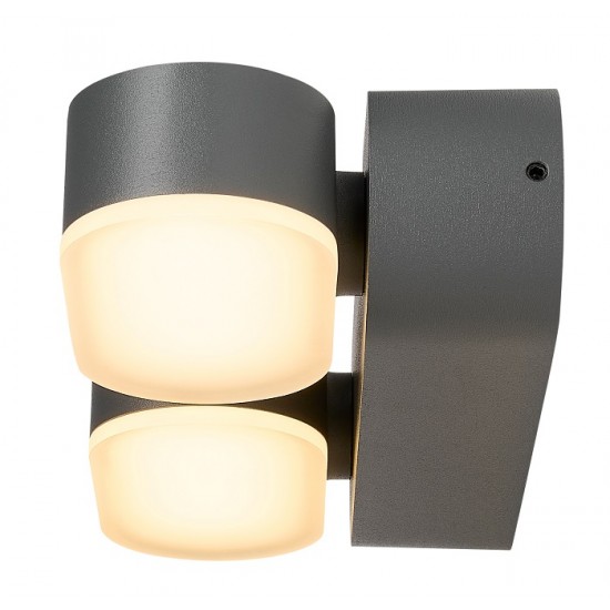 Aplica LED de perete 13W dubla orientabila LEA SCHRACK antracit lumina calda