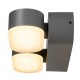 Aplica LED de perete 13W dubla orientabila LEA SCHRACK antracit lumina calda