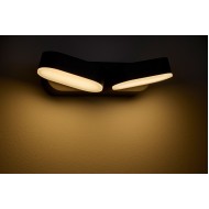 Aplica LED de perete 13W dubla orientabila LEA SCHRACK antracit lumina calda