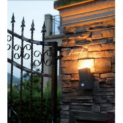 Aplica LED de perete cu senzor 8W orientabila Evo Square Up SCHRACK antracit lumina calda