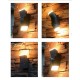 Aplica LED de exterior patrata 20W dubla Zeta SCHRACK antracit lumina calda