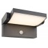Aplica LED de perete cu senzor 12.5W orientabila ILAS SCHRACK antracit lumina calda IP54