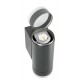 Aplica LED de perete 11.5W Vida SCHRACK iluminare sus/jos antracit lumina calda IP54
