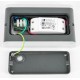 Aplica LED de perete 13W NAOS Medium SCHRACK iluminare sus/jos antracit lumina calda IP54