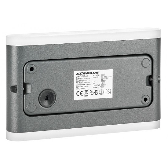 Aplica LED de perete 13W NAOS Medium SCHRACK iluminare sus/jos antracit lumina calda IP54