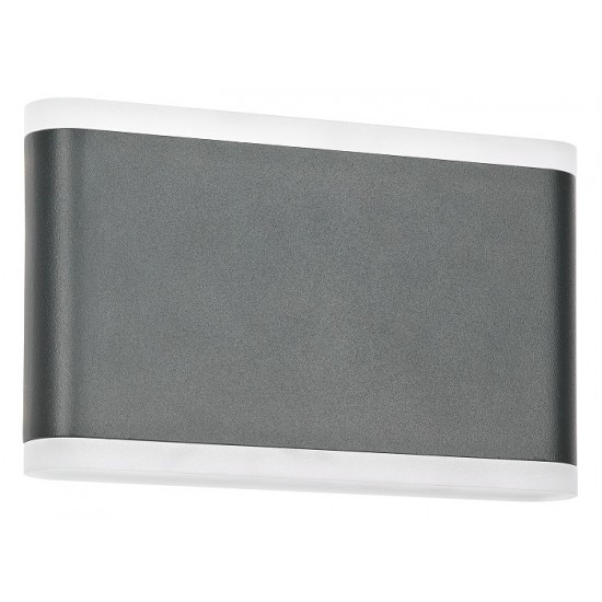 Aplica LED de perete 13W NAOS Medium SCHRACK iluminare sus/jos antracit lumina calda IP54
