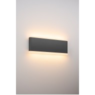 Aplica LED de perete 20W NAOS Large SCHRACK iluminare sus/jos antracit lumina calda IP54