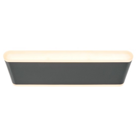 Aplica LED de perete 20W NAOS Large SCHRACK iluminare sus/jos antracit lumina calda IP54