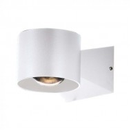 Aplica LED de exterior 5W 90mm corp alb iluminare sus jos IP65
