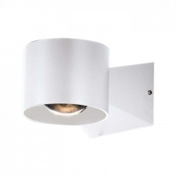 Aplica LED de exterior 5W 90mm corp alb iluminare sus jos IP65