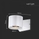 Aplica LED de exterior 5W 90mm corp alb iluminare sus jos IP65