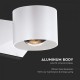 Aplica LED de exterior 5W 90mm corp alb iluminare sus jos IP65
