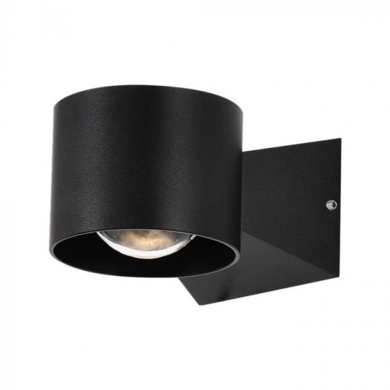Aplica LED de exterior 5W 95mm corp negru iluminare sus jos IP65