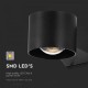 Aplica LED de exterior 5W 95mm corp negru iluminare sus jos IP65
