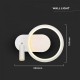 Aplica LED de perete orientabila 14W corp aluminiu alb 250mm IP20