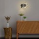 Aplica LED de perete orientabila 14W corp aluminiu negru 250mm IP20