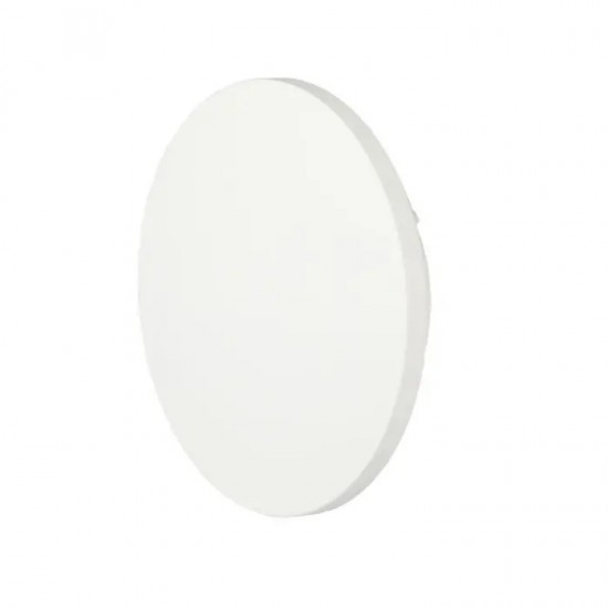 Aplica LED de exterior 8W rotunda aluminiu corp alb IP65