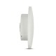 Aplica LED de exterior 8W rotunda aluminiu corp alb IP65