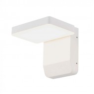 Aplica LED de perete 17W patrata aluminiu corp alb IP65