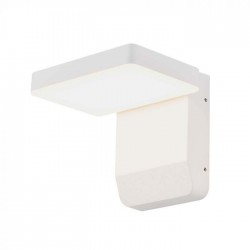 Aplica LED de perete 17W patrata aluminiu corp alb IP65