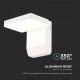 Aplica LED de perete 17W patrata aluminiu corp alb IP65
