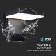 Aplica LED de perete 17W patrata aluminiu corp negru IP65