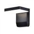 Aplica LED de perete 17W patrata aluminiu corp negru IP65