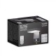 Aplica LED de perete 17W cu senzor PIR patrata aluminiu corp negru IP65