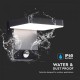 Aplica LED de perete 17W cu senzor PIR patrata aluminiu corp negru IP65