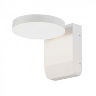 Aplica LED de perete 17W rotunda aluminiu corp alb IP65