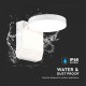 Aplica LED de perete 17W rotunda aluminiu corp alb IP65