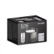 Aplica LED de perete 17W rotunda aluminiu corp negru IP65