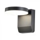 Aplica LED de perete 17W rotunda aluminiu corp negru IP65