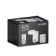 Aplica LED de perete 17W cu senzor PIR rotunda aluminiu corp alb IP65