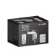 Aplica LED de perete 17W cu senzor PIR rotunda aluminiu corp negru IP65