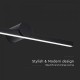 Aplica LED etansa pentru tablou sau oglinda 10W 610mm aluminiu corp negru IP65