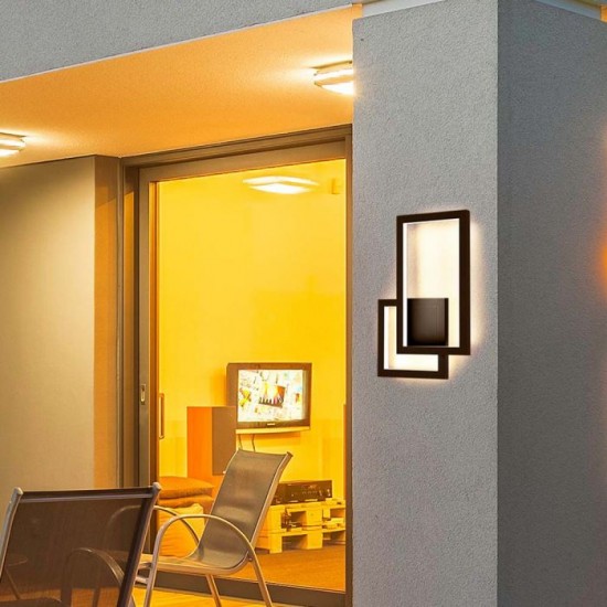 Aplica LED decorativa 20W 420mm culoare corten IP20