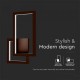 Aplica LED decorativa 20W 420mm culoare corten IP20
