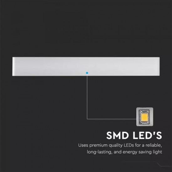 Aplica LED decorativa 20W IP44 alba iluminare sus jos