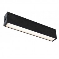 Corp LED liniar magnetic 20W Corp Negru Alb Cald