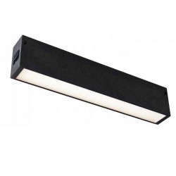Corp LED liniar magnetic 20W Corp Negru Alb Cald