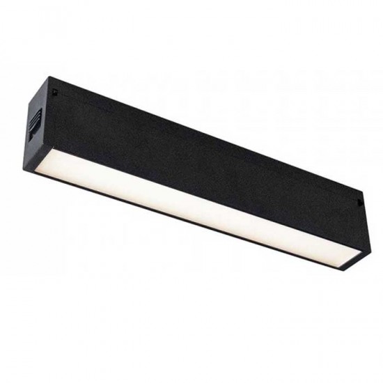 Corp LED liniar magnetic 20W Corp Negru Alb Cald