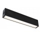 Corp LED liniar magnetic 20W Corp Negru Alb Cald