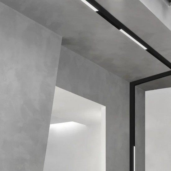 Corp LED liniar magnetic 20W Corp Negru Alb Cald