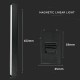 Corp LED liniar magnetic 20W Corp Negru Alb Cald