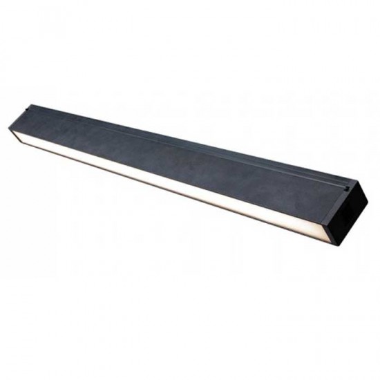 Corp LED liniar magnetic 30W Corp Negru Alb Cald