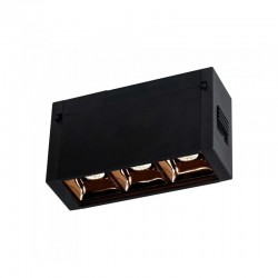 Spot LED liniar magnetic 3W Corp Negru Alb Cald