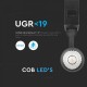 Proiector LED magnetic 15W Corp Negru Alb Cald